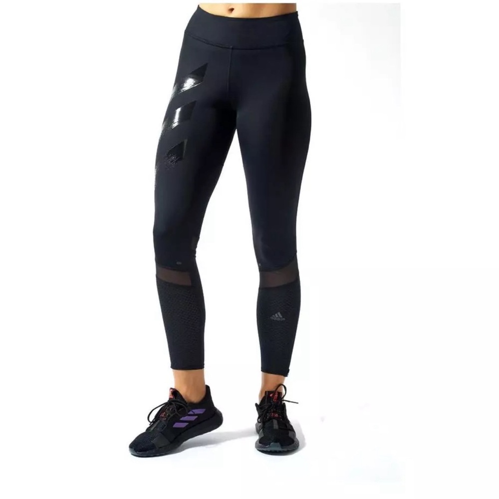 Adidas Women’s How We Do Aeroready Full Length Leggings Reflective Black M